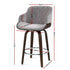 Bar Stools Swivel Velvet Padded Wooden