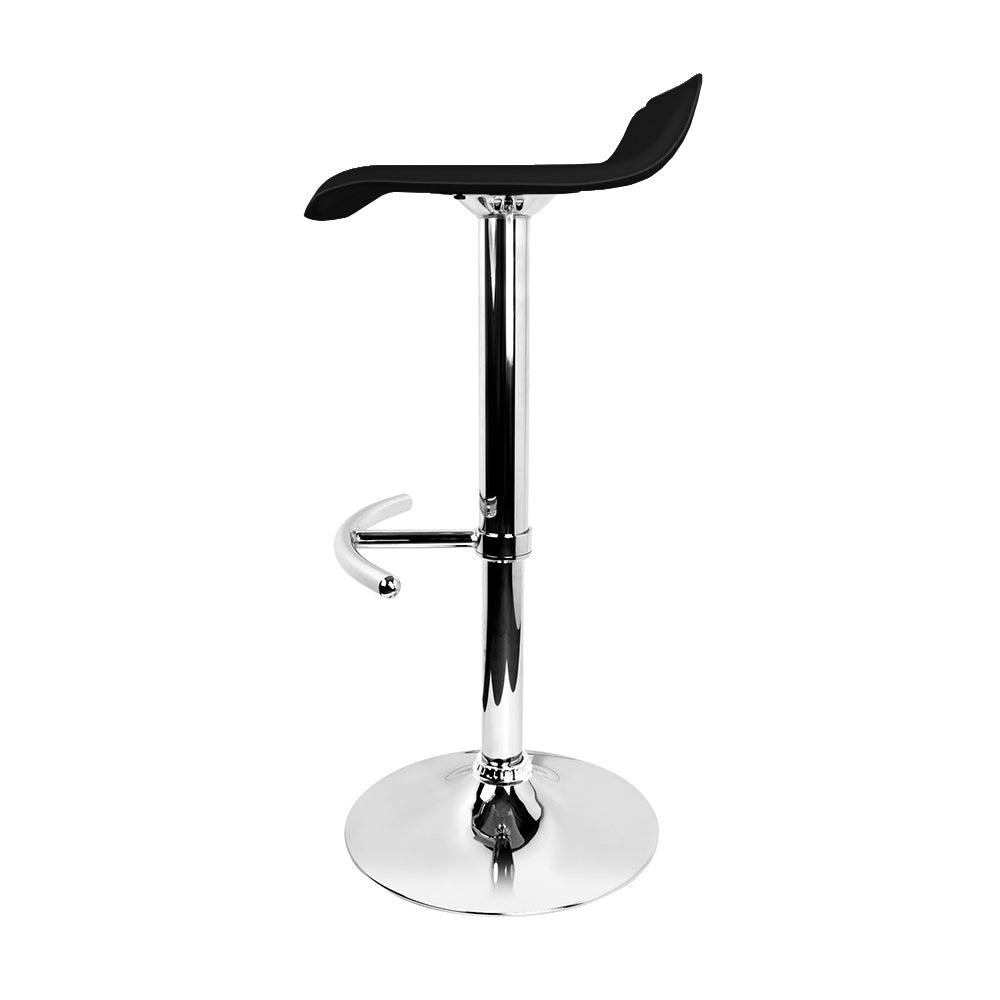 Artiss 4x Bar Stools Adjustable Gas Lift Chairs Black