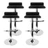 Artiss 4x Bar Stools Adjustable Gas Lift Chairs Black