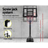 3.05M Basketball Hoop Stand System Adjustable Height Portable Pro Black