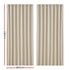 2X Blockout Curtains Eyelet 300x230cm Beige