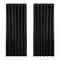 Artiss 2X Blockout Curtains Eyelet 240x230cm Black Shine