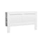King Bed Headboard with Storage Shelves White MDF CABI Bed Head
