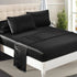 Silky Satin Sheets Fitted Flat Bed Sheet Pillowcases Summer Queen Black