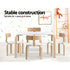 5PCS Kids Table and Chairs Set Activity Toy Play Desk