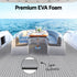 EVA Foam Boat Flooring Mat Decking Sheet 240x90x0.6cm Light Grey