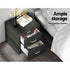 Moda Bedside table  Charcoal