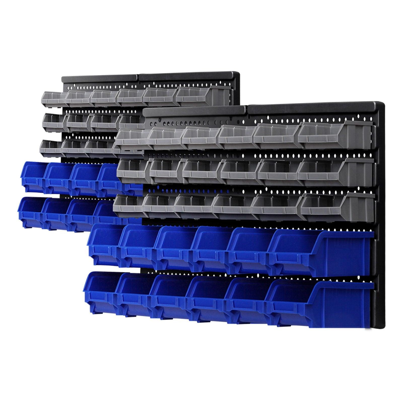 60 Storage Bin Rack Wall Mounted