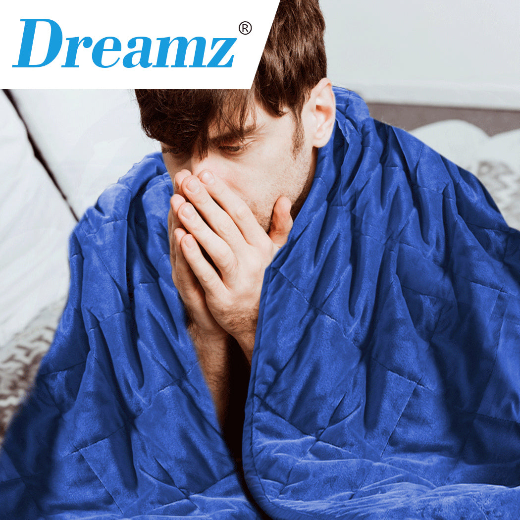 9KG Anti Anxiety Weighted Blanket Gravity Blankets Royal Blue Colour