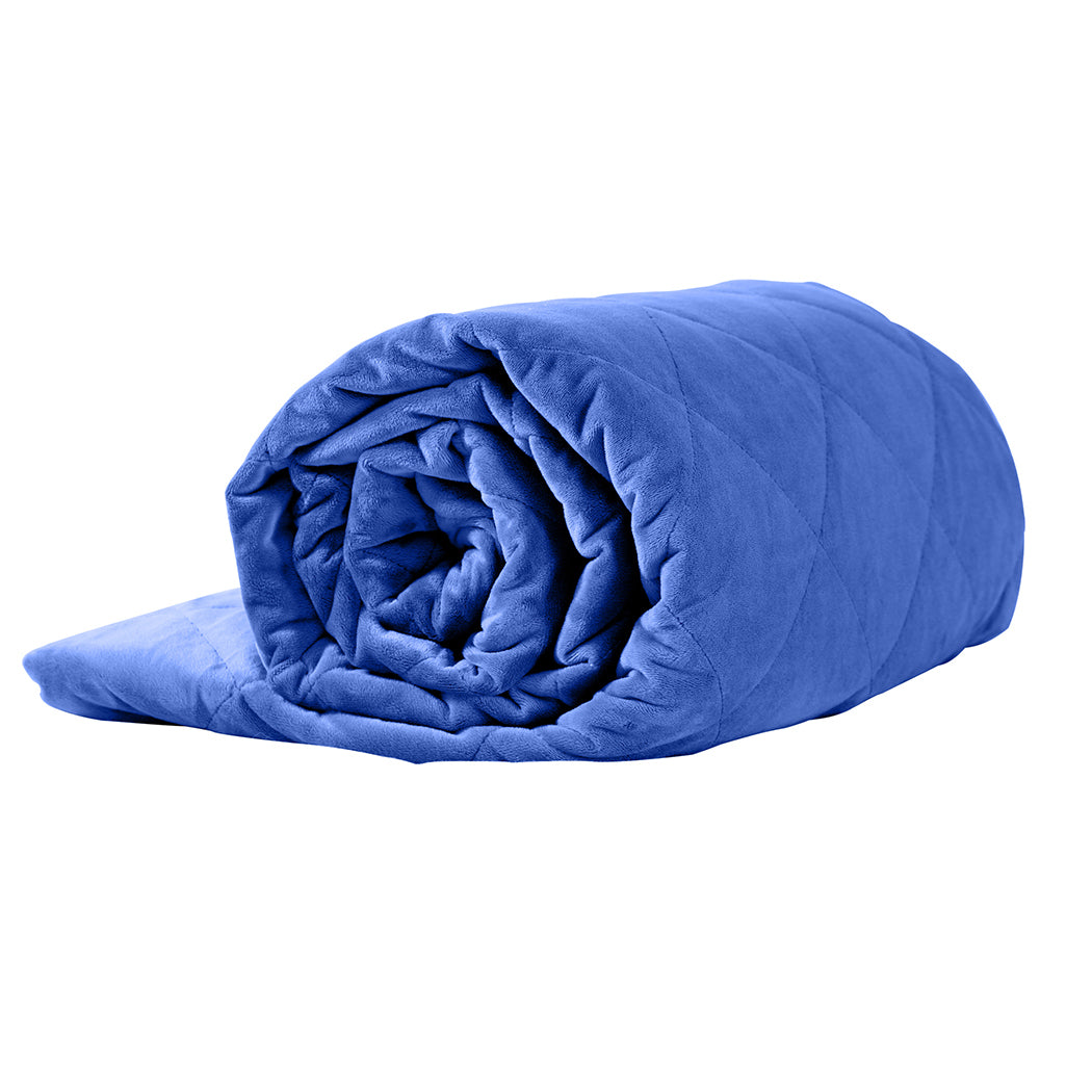 9KG Adults Size Anti Anxiety Weighted Blanket Gravity Blankets Royal Blue