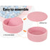 Kids Ball Pit 90x30cm Ocean Foam Play Pool Barrier Toys Children Pink