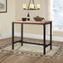 Vintage Industrial Wood Bar Table Kitchen Cafe Office Desk Steel Legs