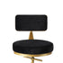 Bar Stools Kitchen Stool Chair Swivel Barstools Velvet Padded Seat Black