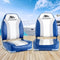 2 Pack Foldable Boat Seats with Swivel Base Marine Fishing Chairs