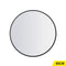 Wall Mirror Round Shaped Bathroom Makeup Mirrors Smooth Edge 80CM