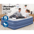 Air Mattress Queen Inflatable Bed 61cm Airbed Blue