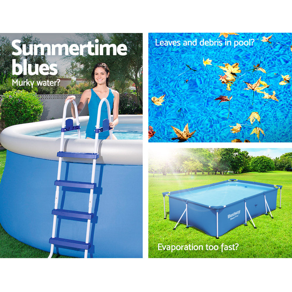 Pool Cover Fits 4.04x2.12m Above Ground Swimming Pool PE Blanket