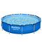 Bestway Swimming Pool 366x76cm Steel Frame Round Above Ground Pools w/ Filter Pump 6473L