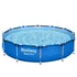 Bestway Swimming Pool 366x76cm Steel Frame Round Above Ground Pools w/ Filter Pump 6473L
