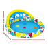 Kids Pool 120x117x46cm Inflatable Play Swimming Pools w/ Canopy 45L