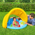 Kids Pool 115x89x76cm Inflatable Play Swimming Pools w/ Canopy 31L