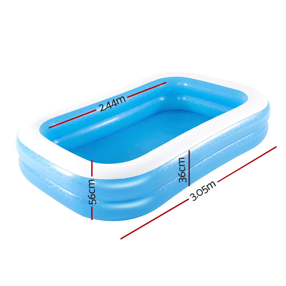 Kids Pool 262x175x51cm Inflatable Above Ground Swimming Pools 778L