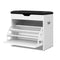 Adjustable 3 Tier Storage Shoe Cabinet Bench Cupboard  White