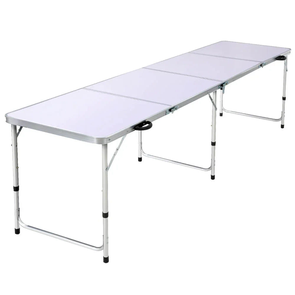 Weisshorn Folding Camping Table 60CM Adjustable Portable Outdoor Picnic Desk