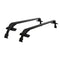 Universal Car Roof Rack Aluminium Cross Bars Anti-Theft 45kg Load Black