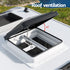Caravan Roof Vent Hatch RV Skylight Motorhome Camper 350x350mm Black