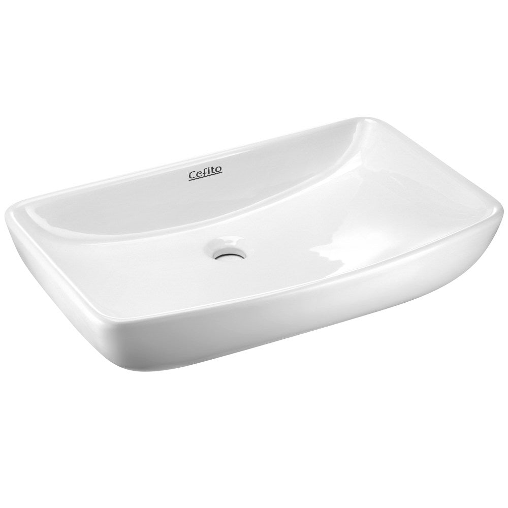 Bathroom Basin Ceramic Vanity Sink Hand Wash Bowl 60x38cm