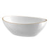 Bathroom Basin Ceramic Vanity Sink Hand Wash Bowl Gold Line 41x34cm