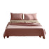 Cotton Bed Sheets Set Pink Brown Cover Single