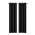 2x Blockout Curtains Panels 3 Layers Eyelet Room Darkening 132x160cm Black