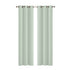 2x Blockout Curtains Panels 3 Layers Eyelet Room Darkening 132x160cm Green