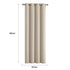 2x Blockout Curtains Panels 3 Layers Eyelet Room Darkening 132x160cm Beige