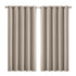 2x Blockout Curtains Panels 3 Layers Eyelet Room Darkening 180x230cm Beige