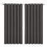 2x Blockout Curtains Panels 3 Layers Eyelet Room Darkening 240x230cm Charcoal