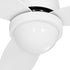 52'' Ceiling Fan DC Motor LED Light Remote Control - White