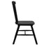 Set of 2 Dining Chairs Side Chair Replica Kitchen Wood Furniture Black