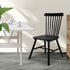 Set of 2 Dining Chairs Side Chair Replica Kitchen Wood Furniture Black