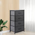 Storage Cabinet Tower Chest of Drawers Dresser Tallboy 4 Drawer Dark Grey