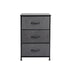 Storage Cabinet Tower Chest of Drawers Dresser Tallboy 3 Drawer Dark Grey