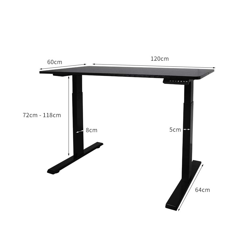 Office Computer Desk Height Adjustable Sit Stand Motorised Electric Table Riser