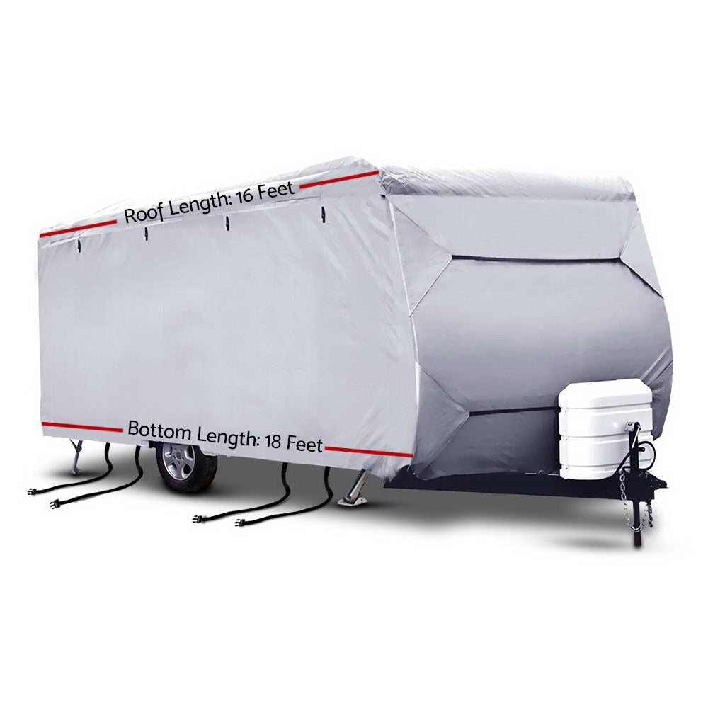 1618ft Caravan Cover Campervan 4 Layer UV Water Resistant