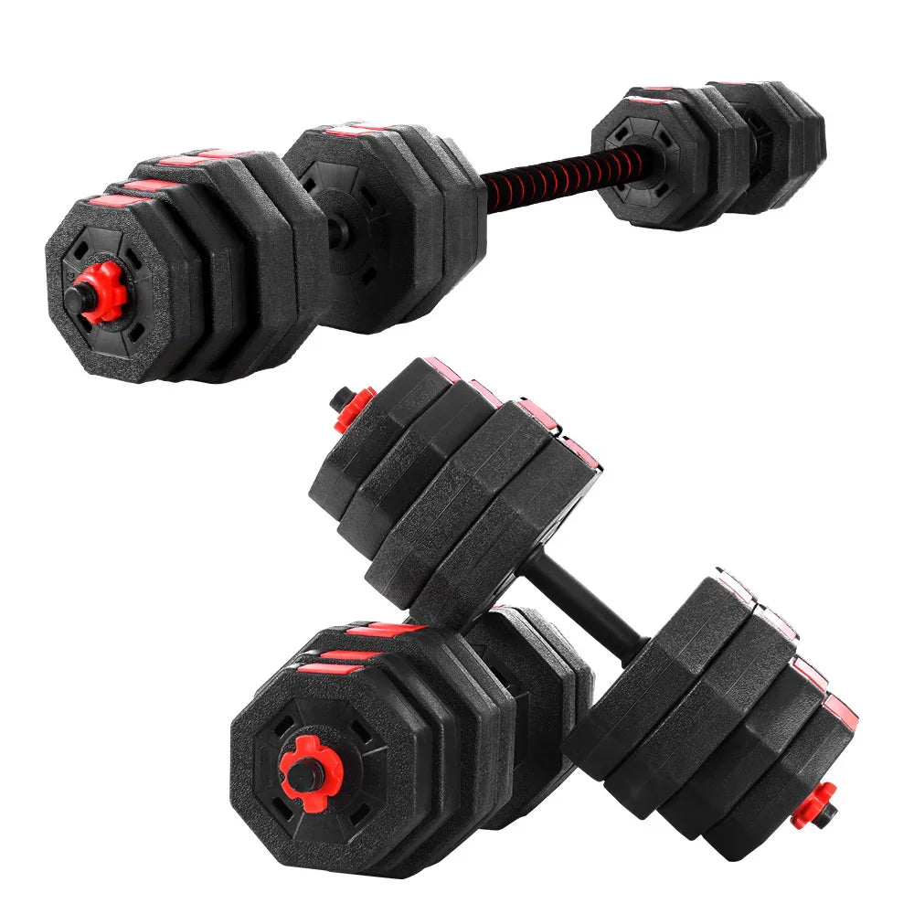 40kg Adjustable Dumbbell Barbell Set Weight Lifting Home Gym