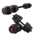 40kg Adjustable Dumbbell Barbell Set Weight Lifting Home Gym