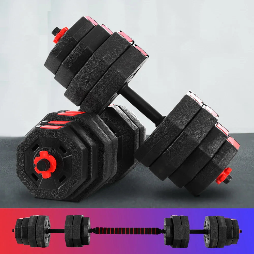 40kg Adjustable Dumbbell Barbell Set Weight Lifting Home Gym