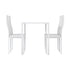 Dining Chairs and Table Dining Set 4 Chair Set Of 5 White