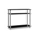 Console Table Tempered Glass Black